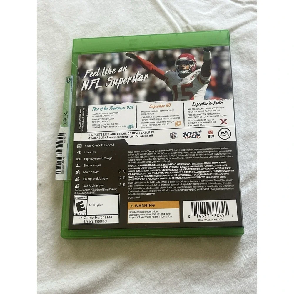 Xbox‎ One Games Madden NFL 20, Used